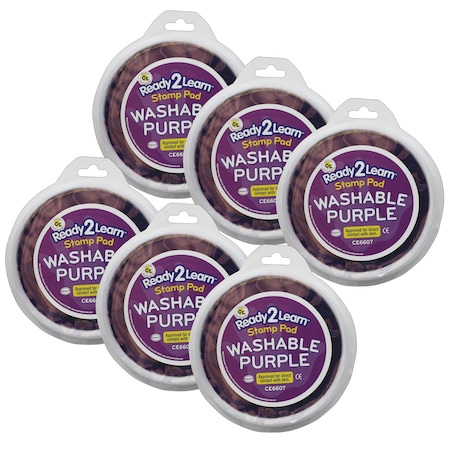Center Enterprises Ready2Learn Jumbo Washable Stamp Pad, Purple, PK6 CE6607